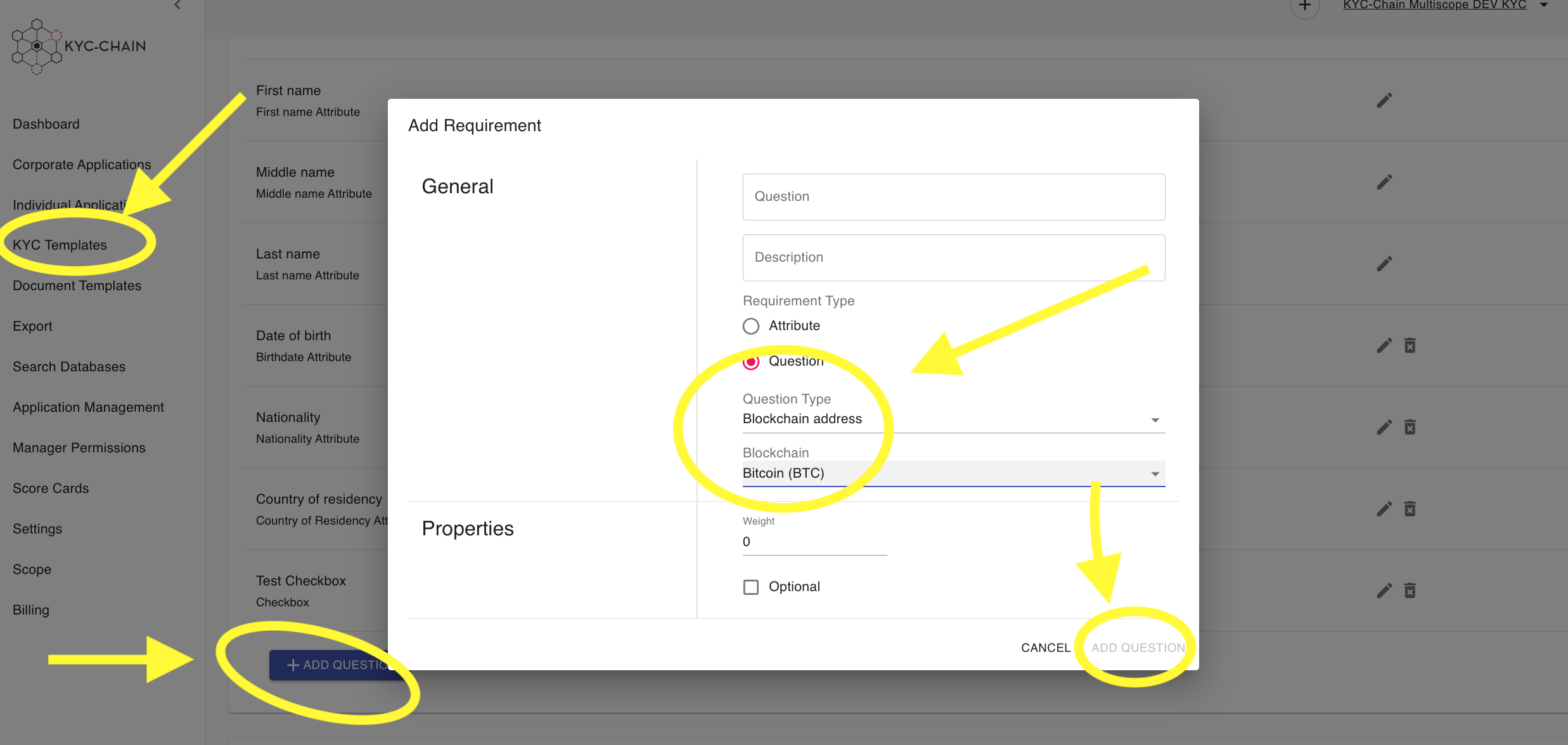 Enable Wallet Screening