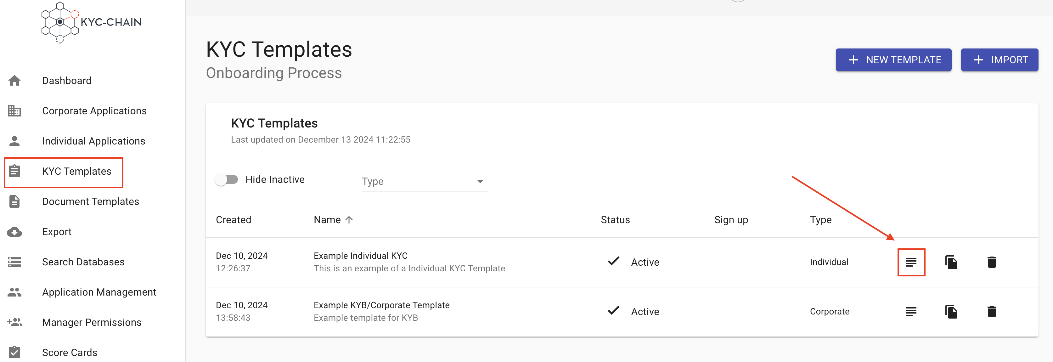 Customize Existing Template