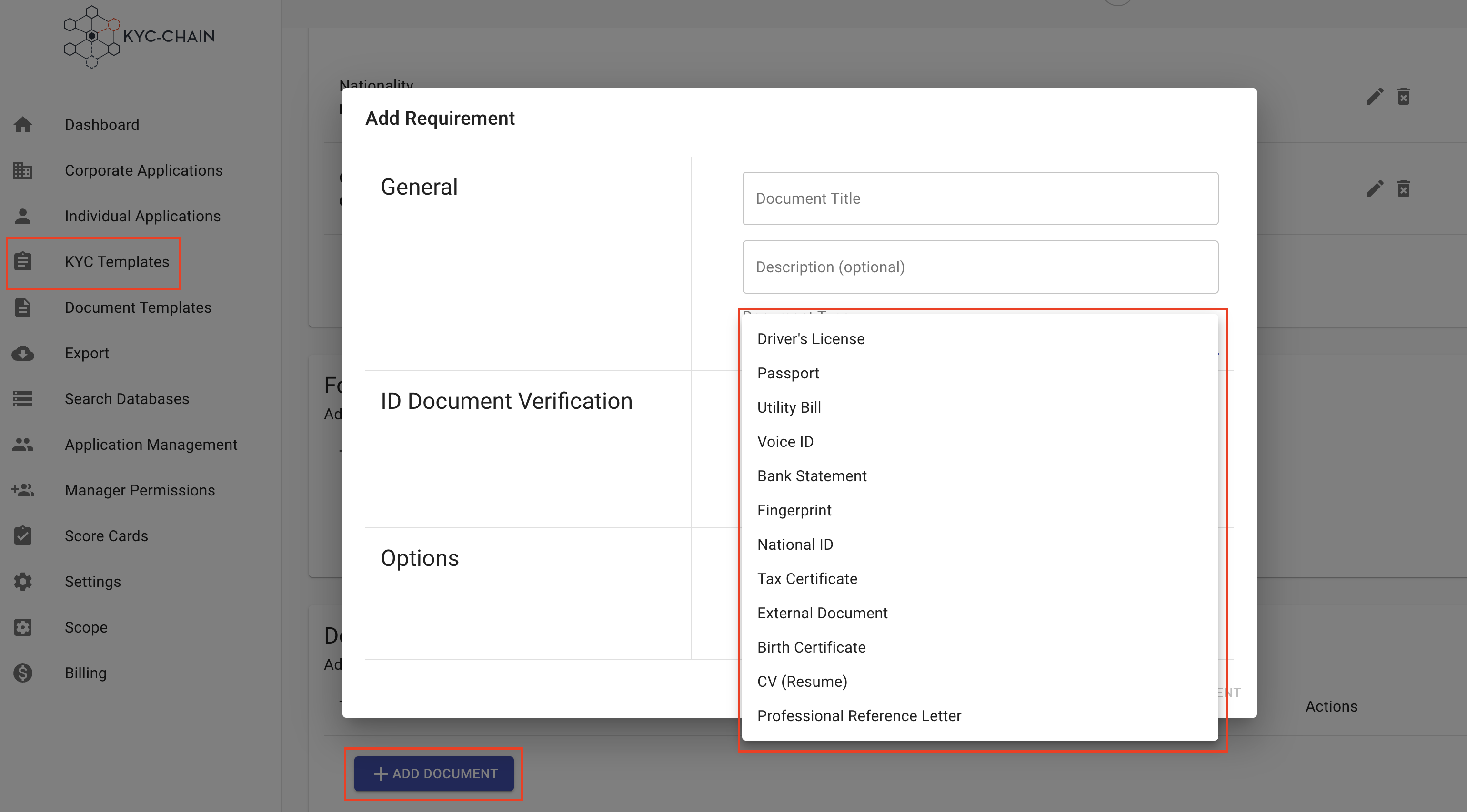 Add/Edit Documents 1