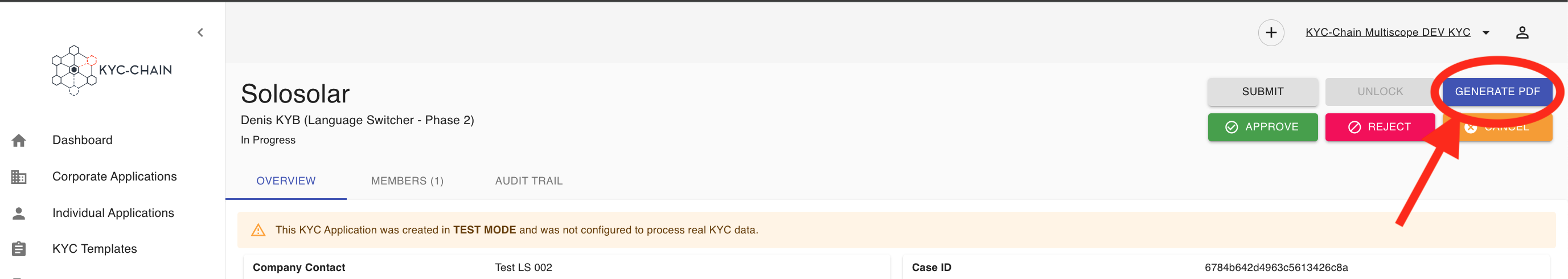 Generate PDF Report
