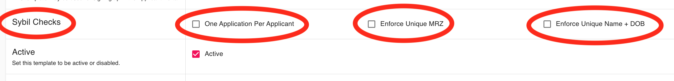Disable Sybil Checks